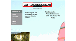 Desktop Screenshot of gotlandsgods.se